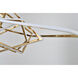 Canada LED 66 inch Gold LED Chandelier Ceiling Light